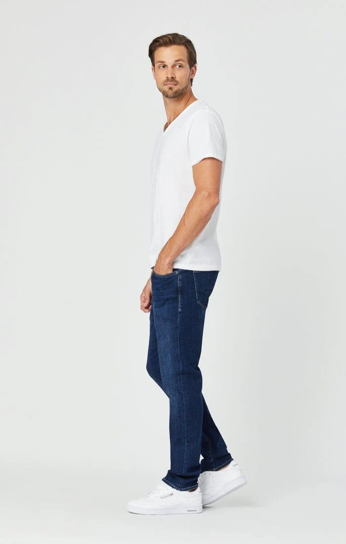 Mavi Men's Matt Relaxed Straight Leg Pants - Dark Feather Blue - Devine 23