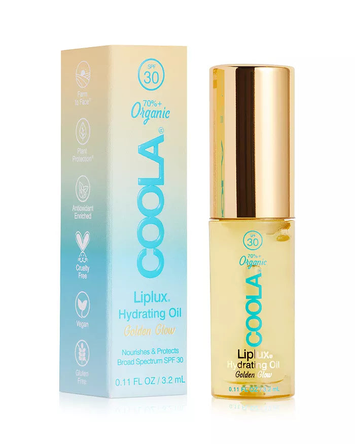 COOLA Classic Liplux Lip Oil SPF30 0.11oz Sunscreen - Devine 23
