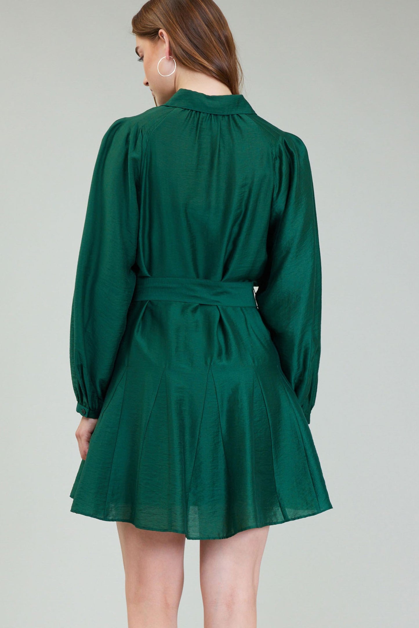 CURRENT AIR LONG-SLEEVE SHIRTS GORE SKIRT MINI DRESS - Devine 23