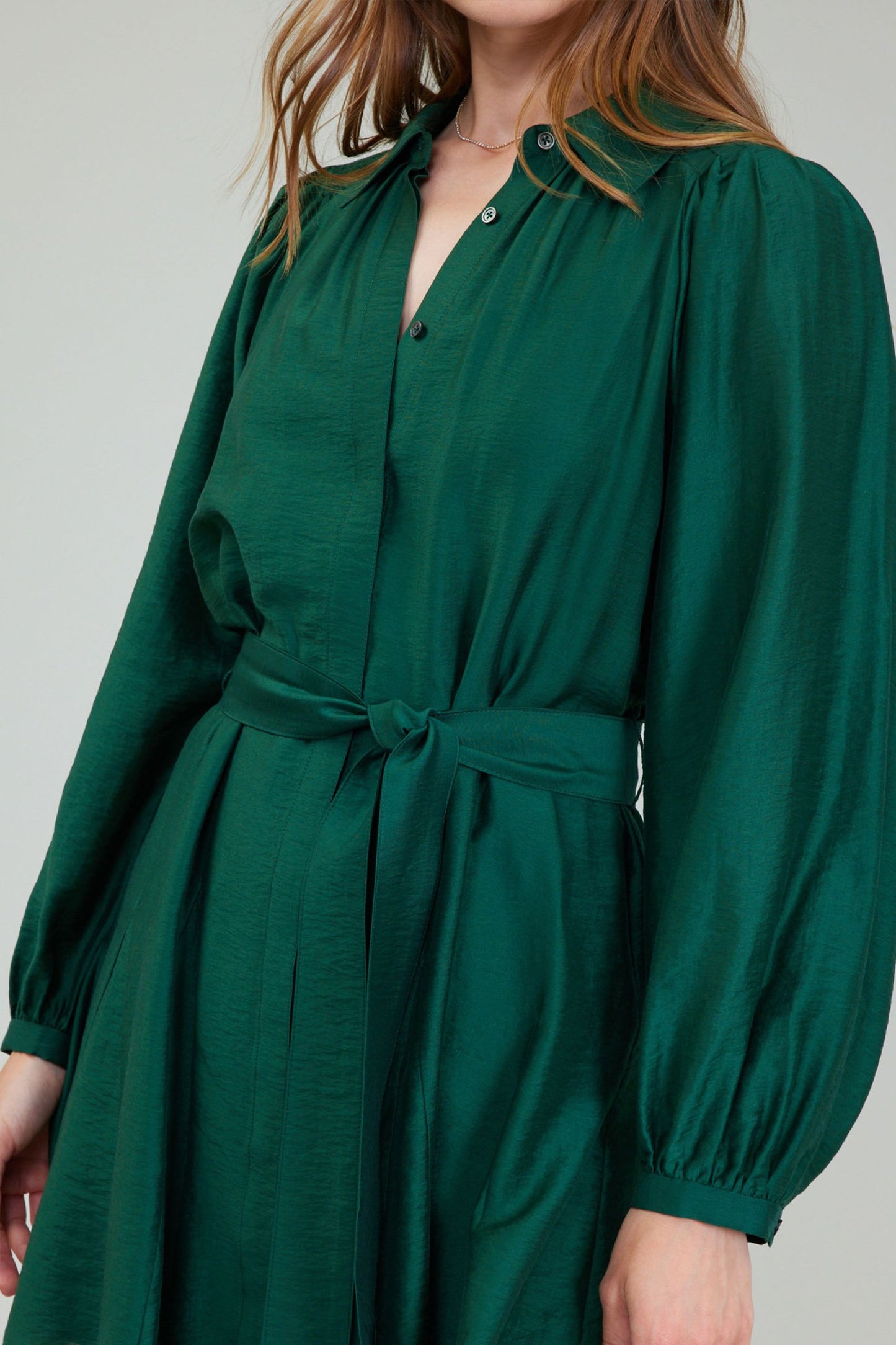 CURRENT AIR LONG-SLEEVE SHIRTS GORE SKIRT MINI DRESS - Devine 23