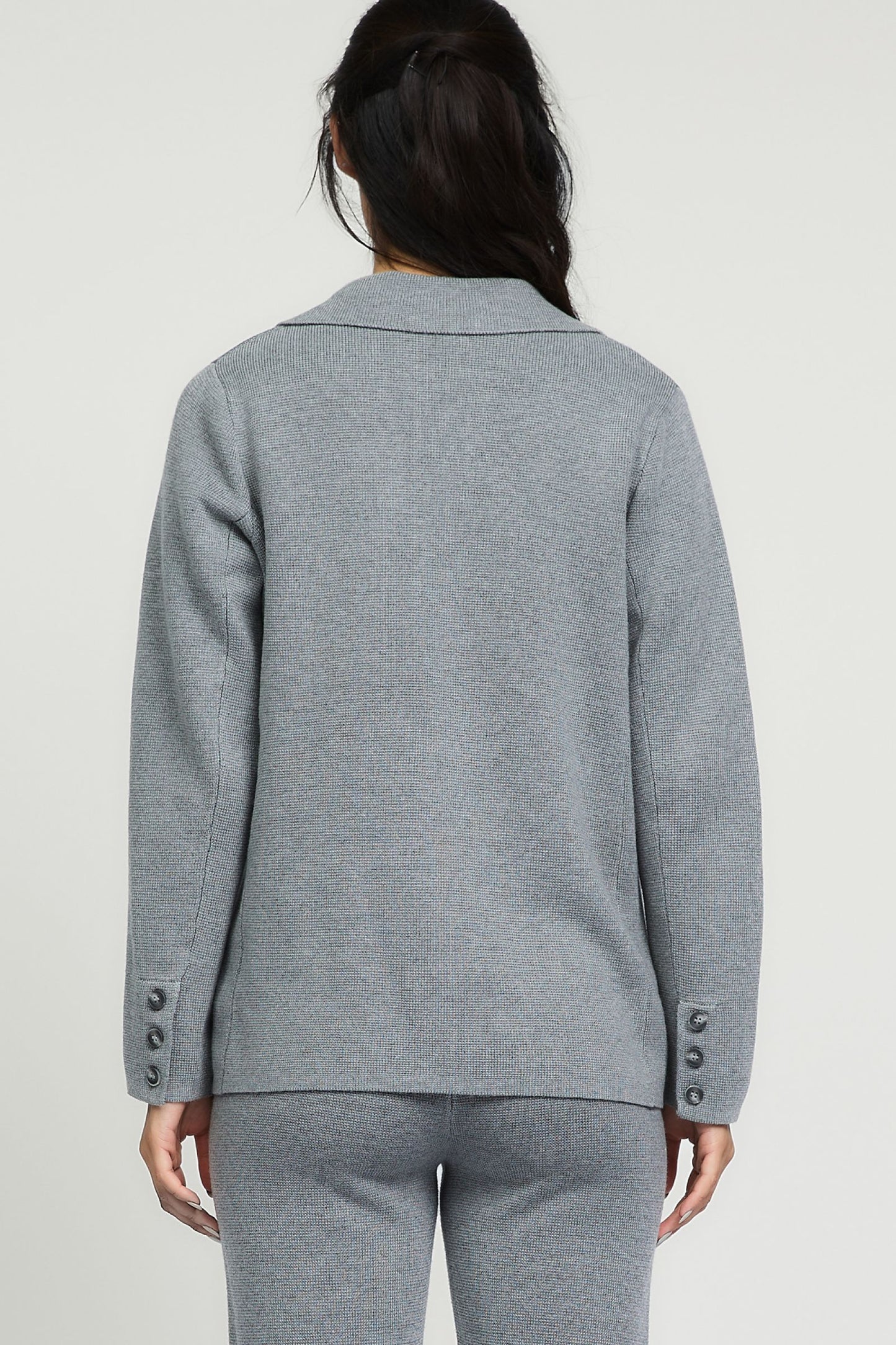 CURRENT AIR TWO BUTTON CLOSURE SWEATER BLAZER - Devine 23