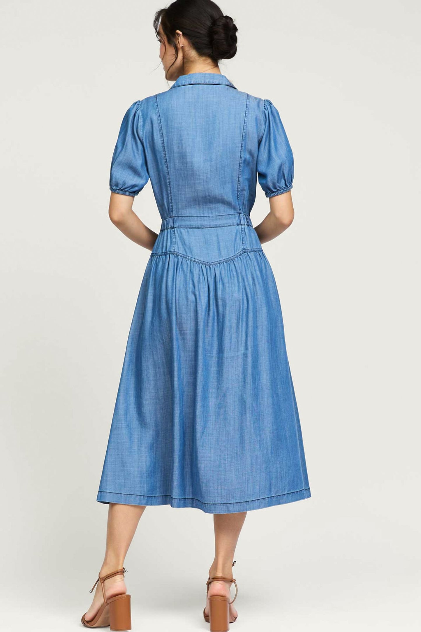 Current Air Half Sleeve Midi Dress - Devine 23