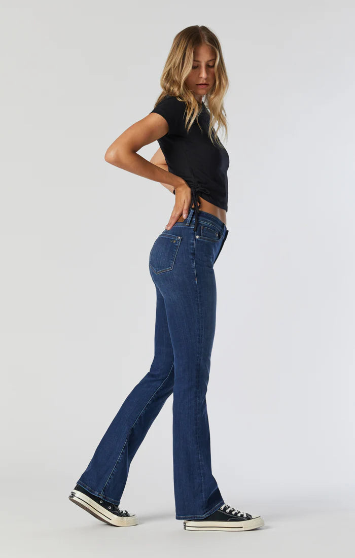 Mavi Women's Molly Mid Brushed Flex Blue Jeans - Devine 23