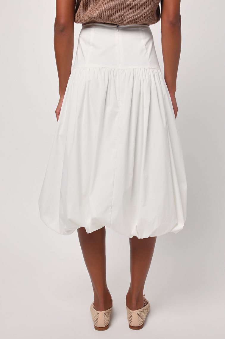 LULUS RICKI POPLIN MIDI SKIRT - Devine 23