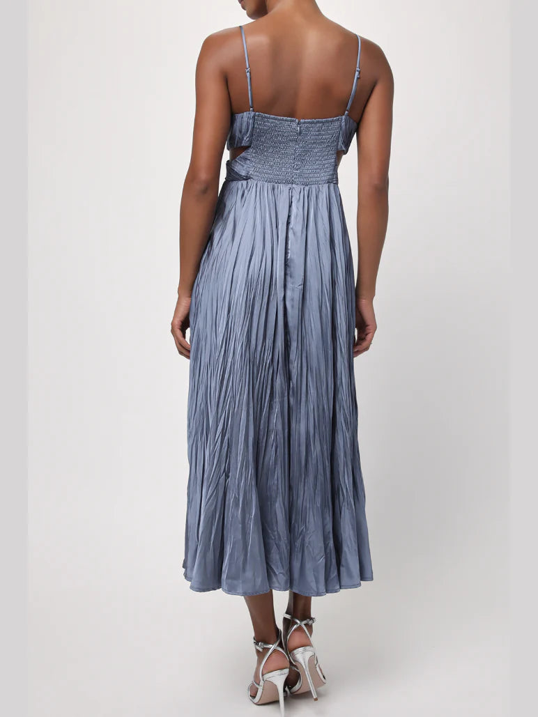 Lulus Margot Gathered Midi Dress - Devine 23