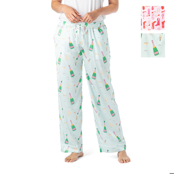 Hello Mello® Boots & Bubbles Satin Pajama Pants - Devine 23