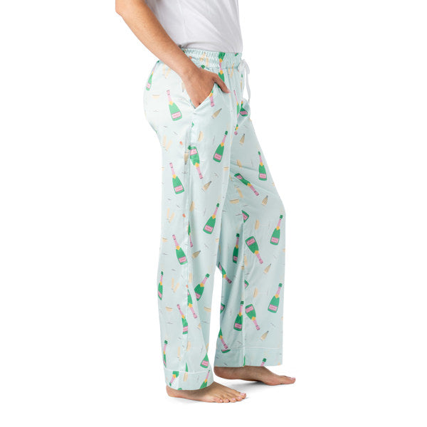 Hello Mello® Boots & Bubbles Satin Pajama Pants - Devine 23