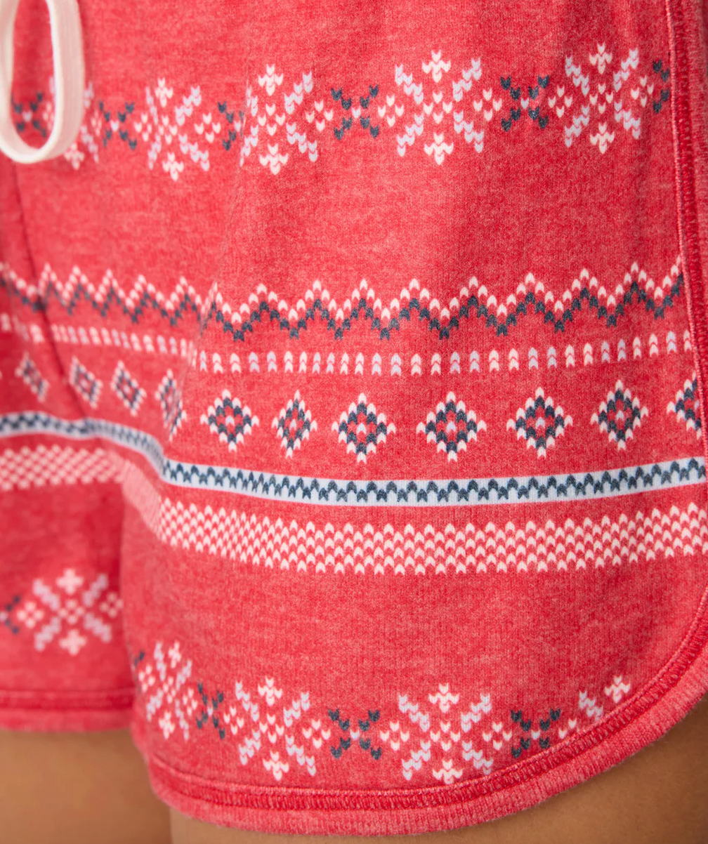 PJ Salvage Snowflake Kisses Short - Red - Devine 23
