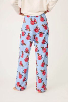 PJ Salvage Hug in a Mug Flannel Pajama Pant - Denim - Devine 23