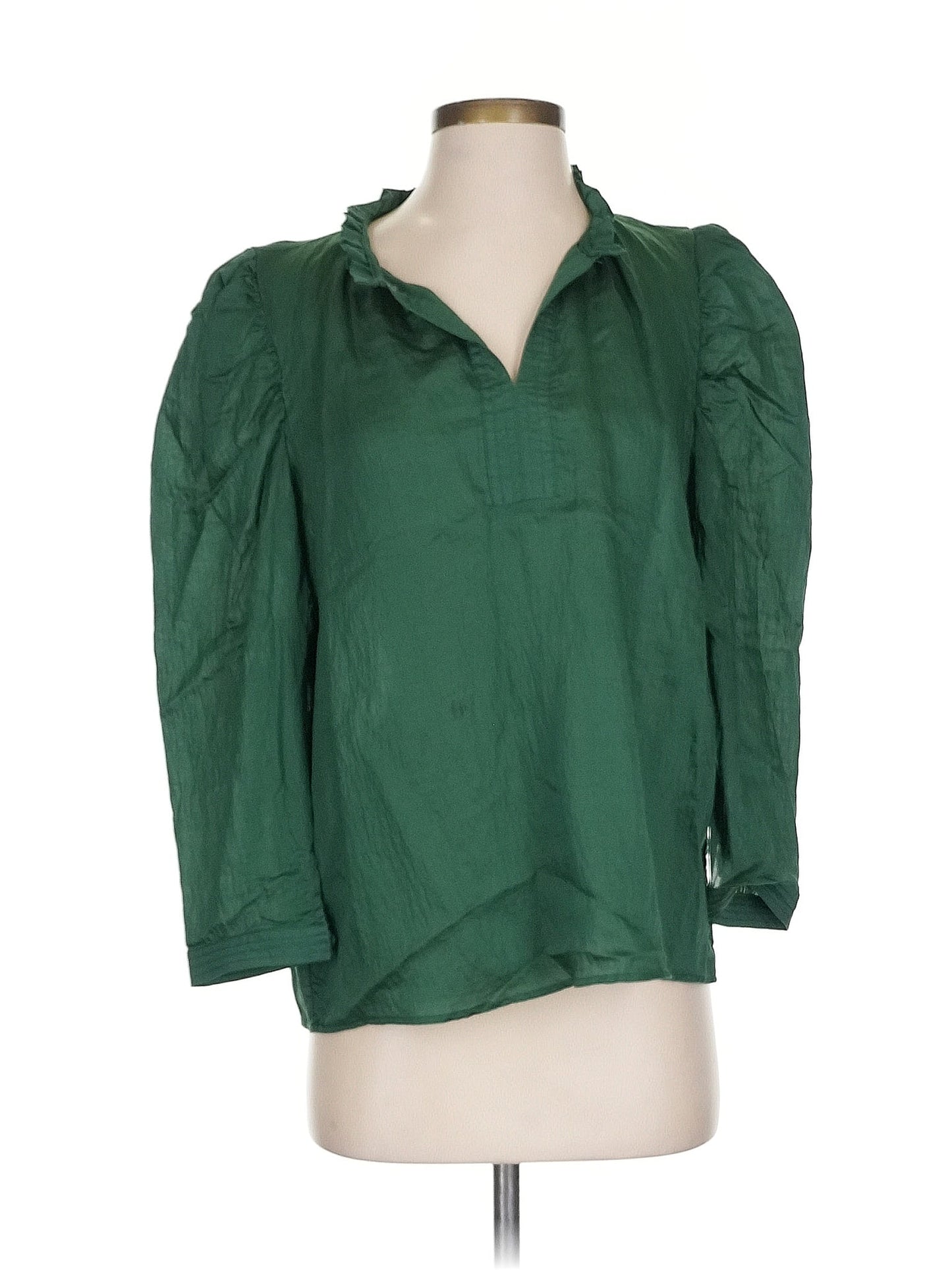 LONG-SLEEVE SPLIT NECK BLOUSE - Devine 23