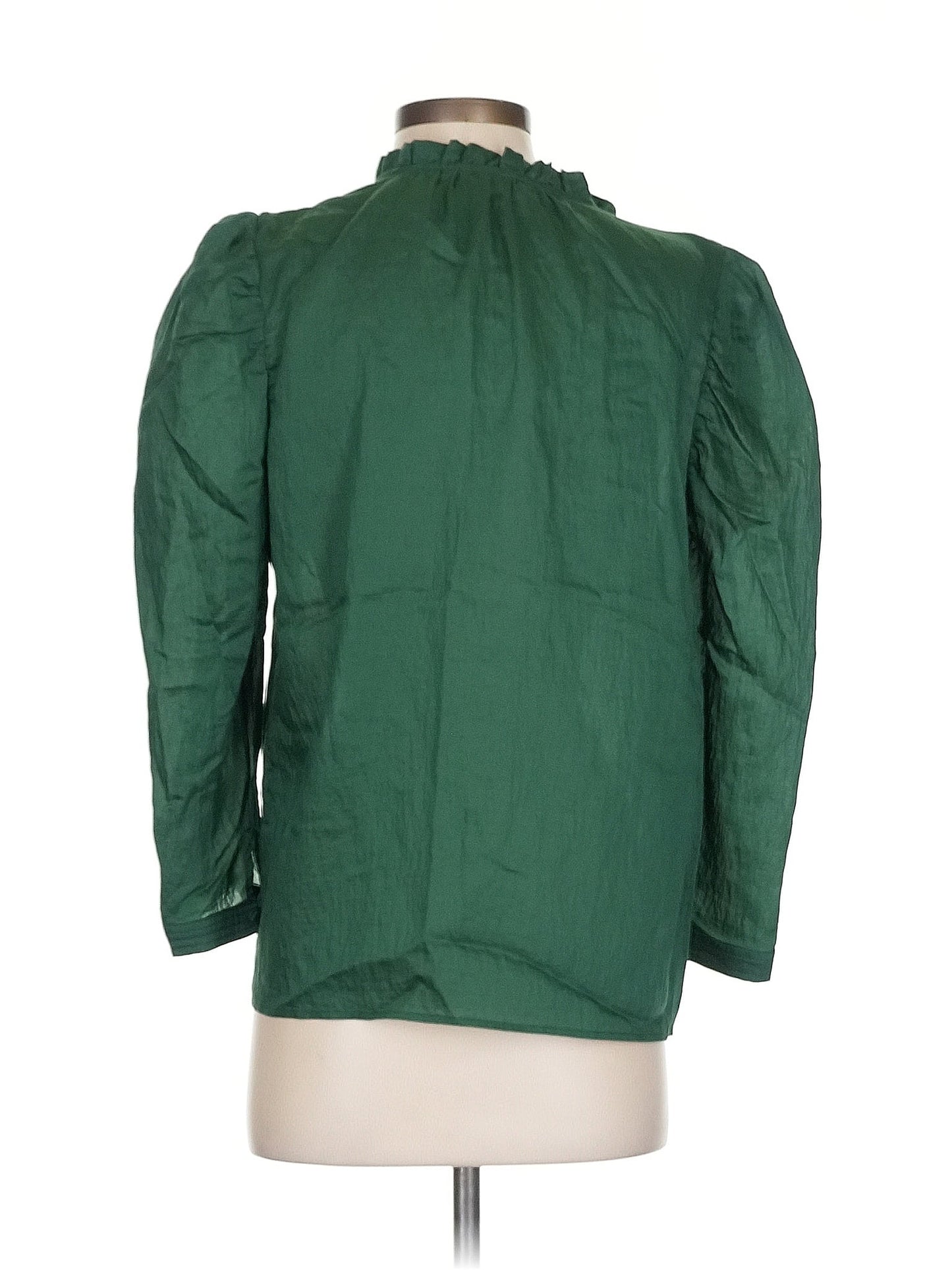 LONG-SLEEVE SPLIT NECK BLOUSE - Devine 23