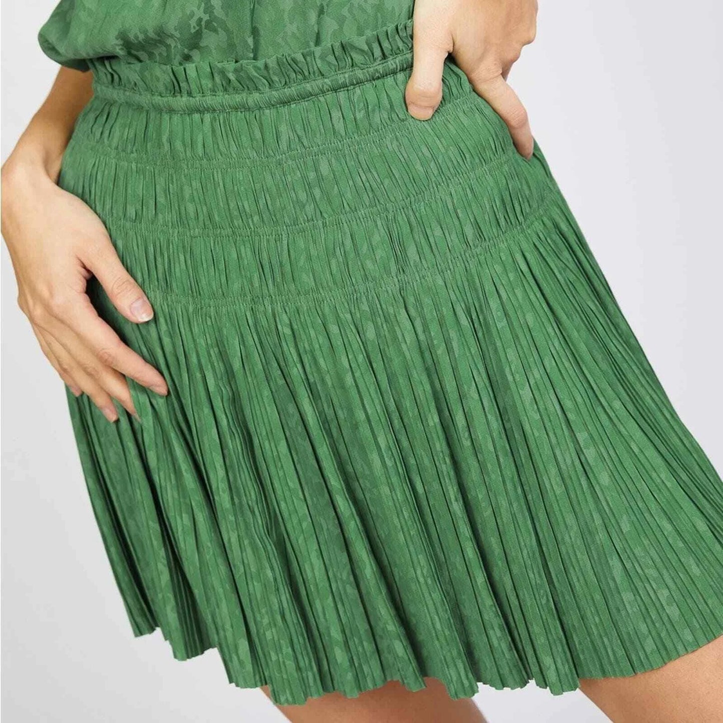 Current Air Anthropologie Jacquard Pleated Mini Skirt - Devine 23