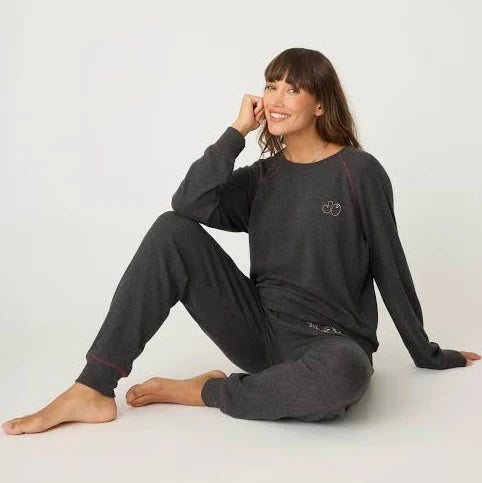 PJ Salvage Joy to the World Pants - Slate - Devine 23