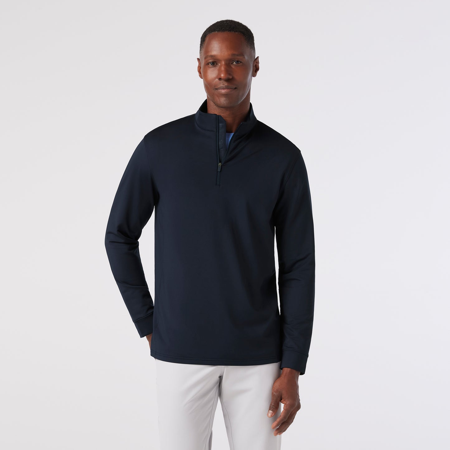 Mizzen+Main Men's Highland Quarter Zip Shirt - Devine 23