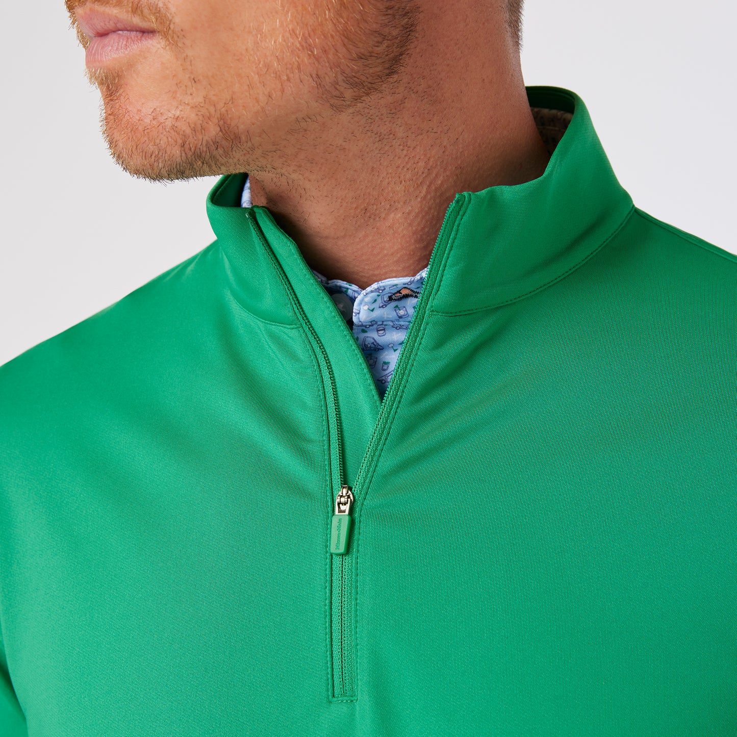 Mizzen+Main Men's Highland Quarter Zip Shirt - Devine 23