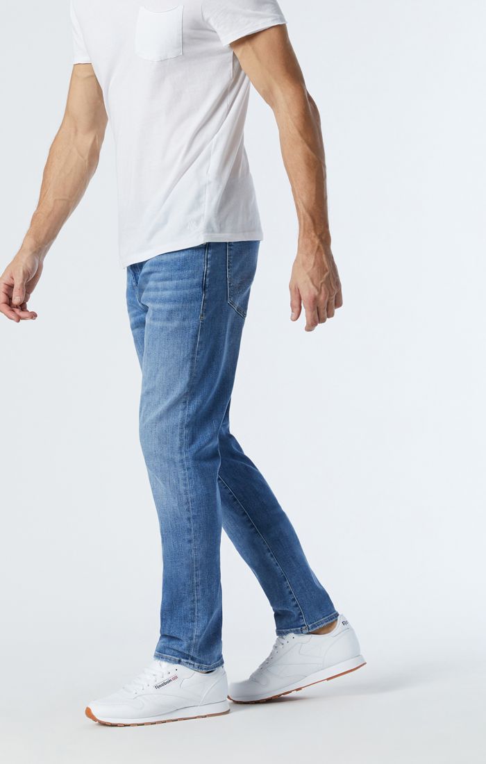 Mavi Men's Matt Relaxed Straight Leg Pants - Light Feather Blue - Devine 23