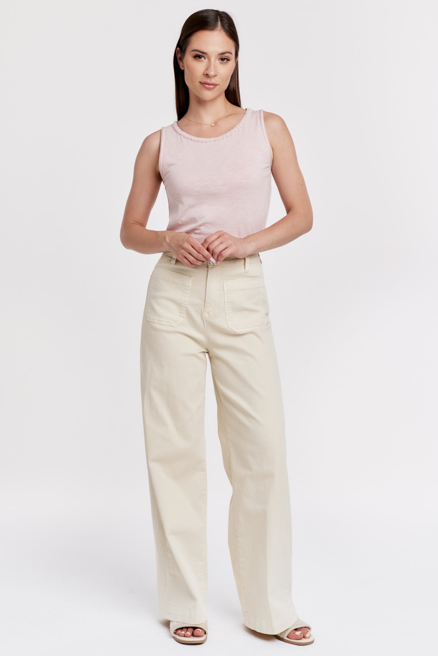 ANOTHER LOVE PATCH POCKET HIGH WAIST PANT - Devine 23