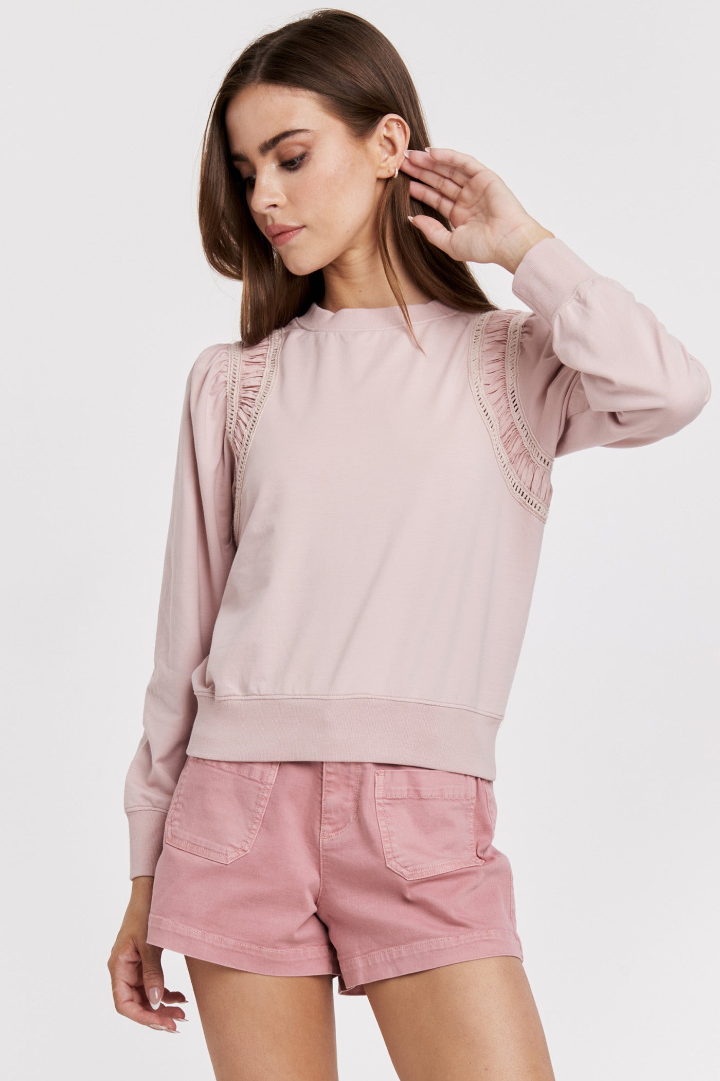 Another Love Lace Crew Neck Top - Cecily - Devine 23