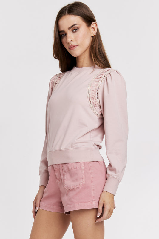 Another Love Lace Crew Neck Top - Cecily - Devine 23