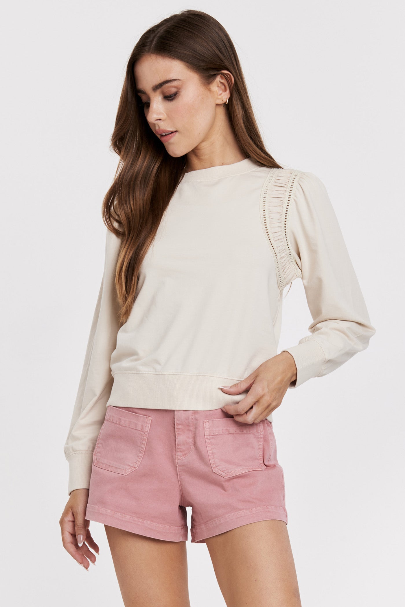 Another Love Lace Crew Neck Top - Cecily - Devine 23