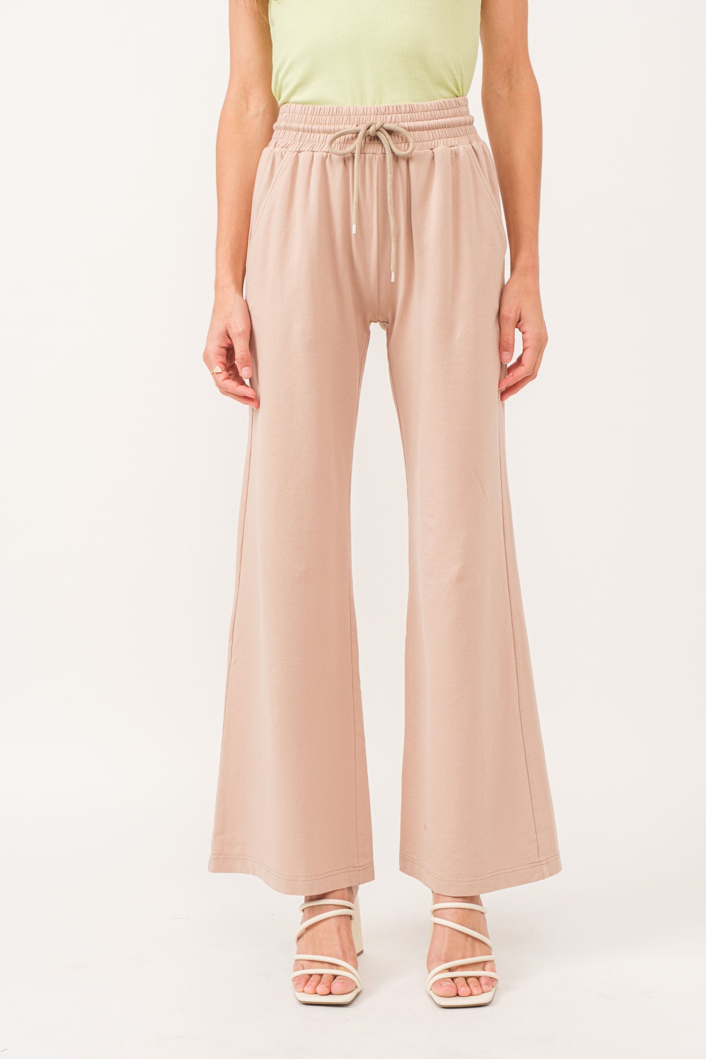 Another Love Elastic Waist Wide Leg Pant - Quincy - Devine 23