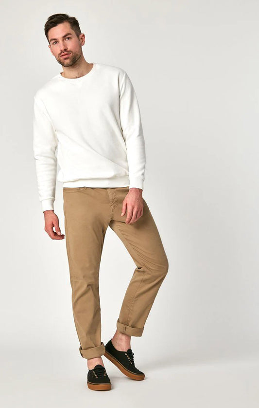 Mavi Men's Matt Relaxed Straight Leg Pants - British khaki twill - Devine 23