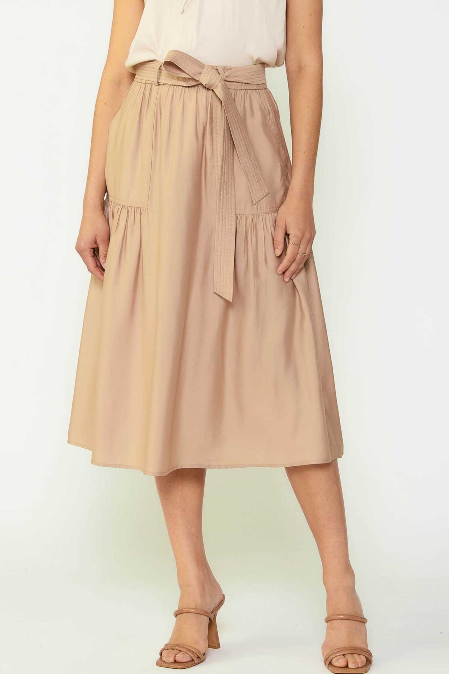 Current Air Tiered Midi Skirt - Devine 23