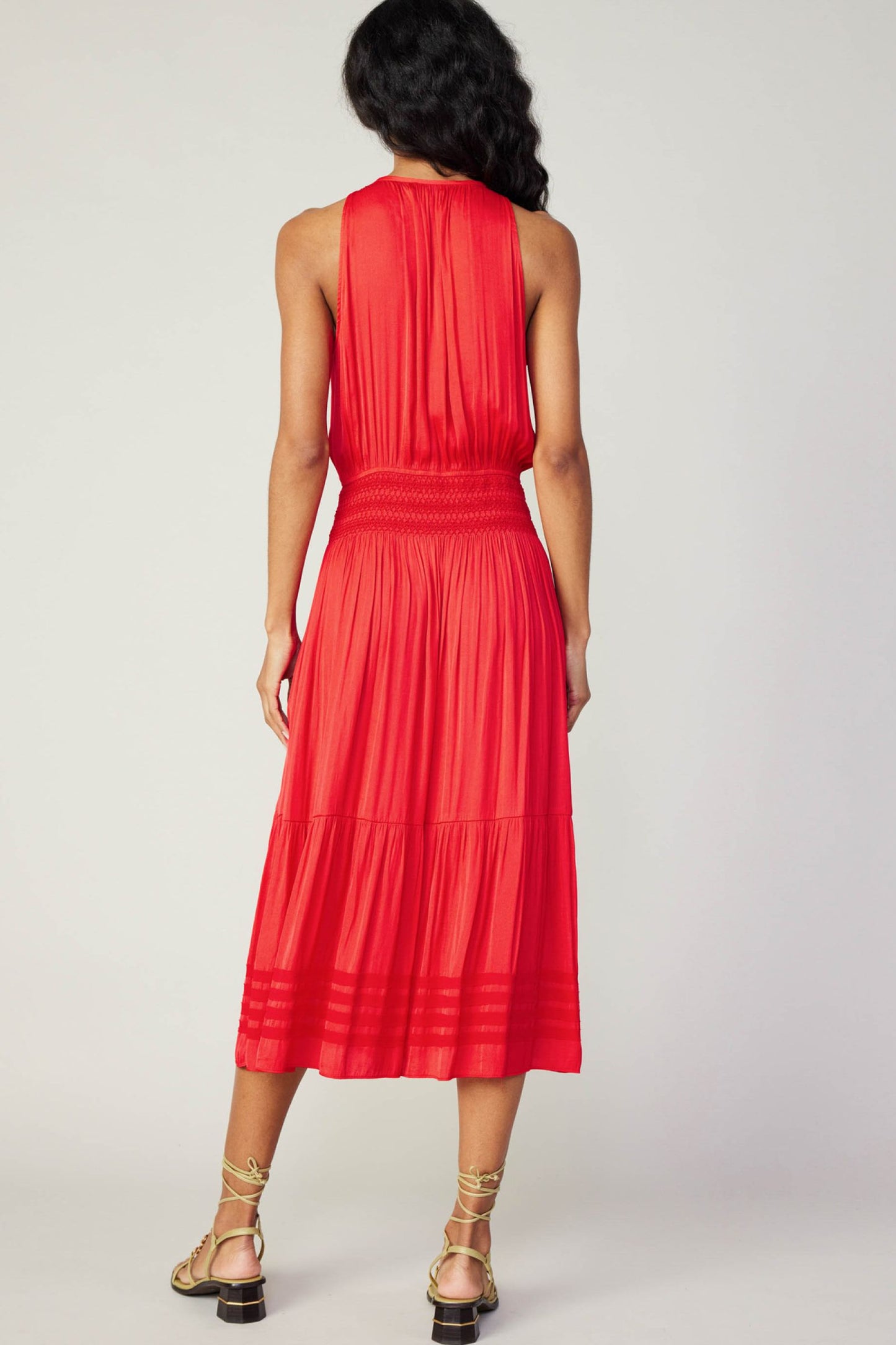 CURRENT AIR TIERED MIDI DRESS - Devine 23