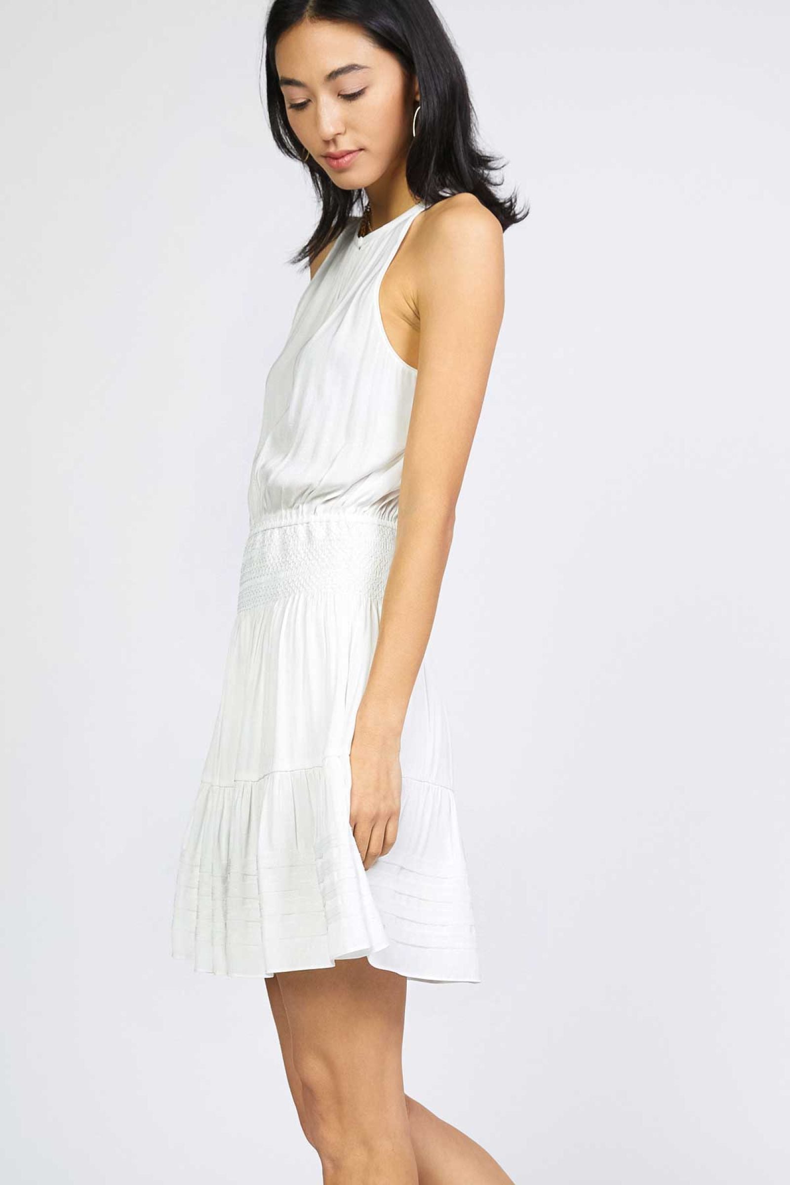 CURRENT AIR HALTER SPLIT NECK MINI DRESS - Devine 23