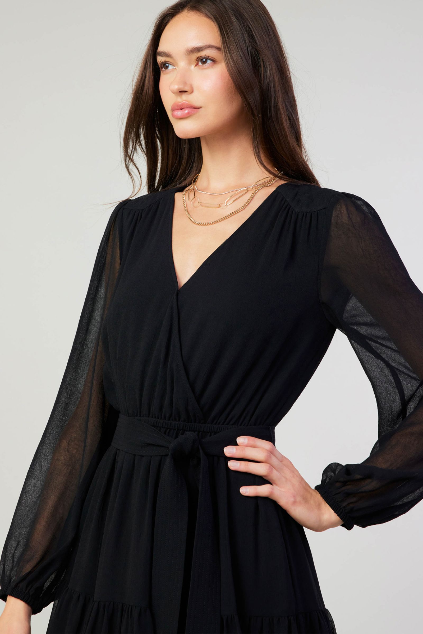 CURRENT AIR LONG-SLEEVE MINI DRESS - Devine 23
