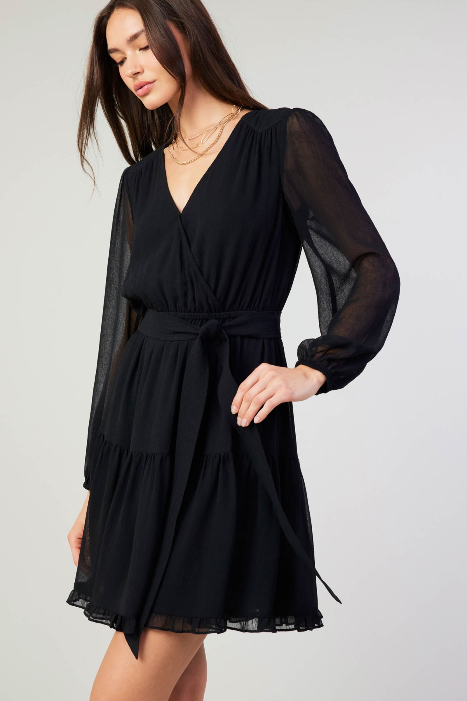 CURRENT AIR LONG-SLEEVE MINI DRESS - Devine 23