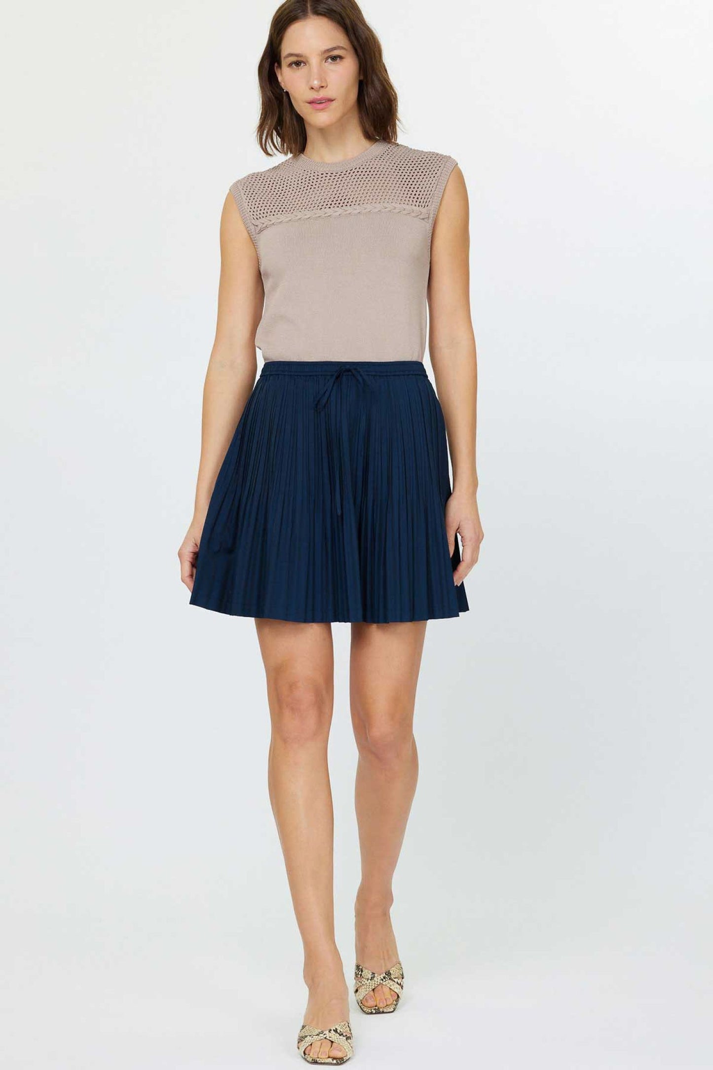 Current Air Pleated Mini Skirt - Devine 23