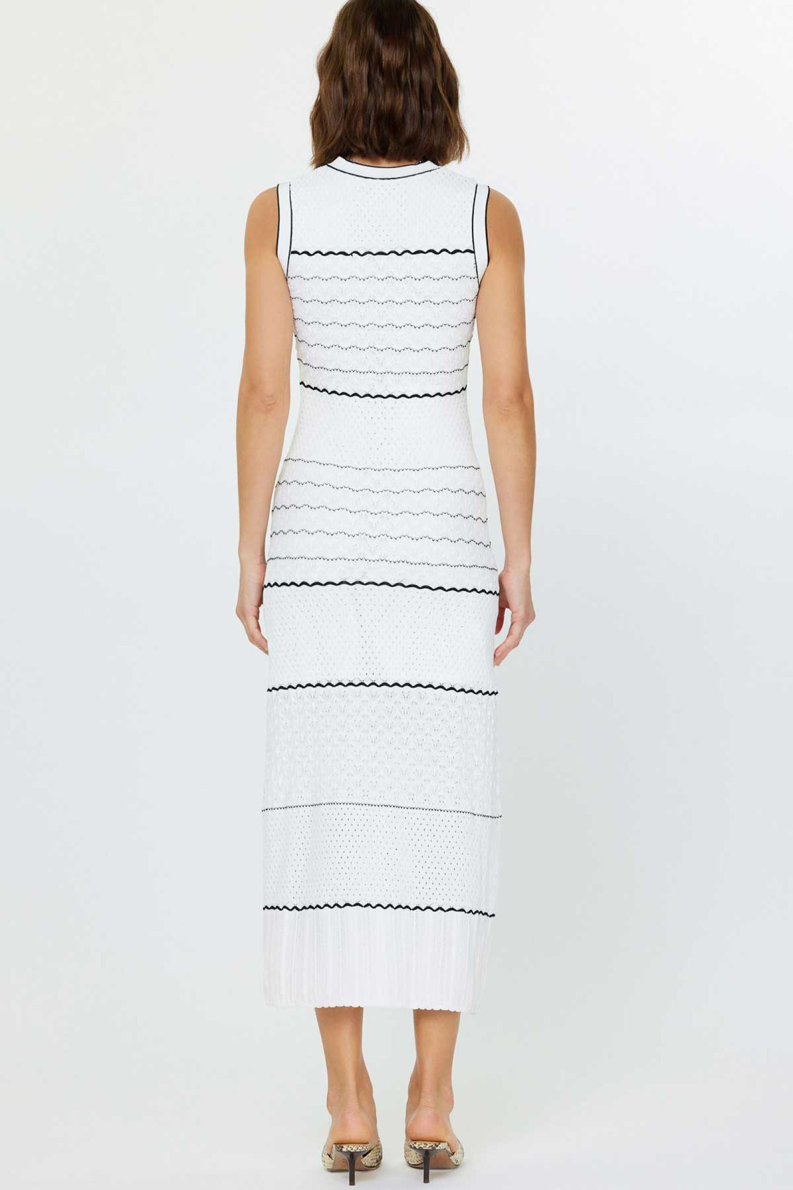Current Air Sleeveless Midi Knit Dress - Devine 23