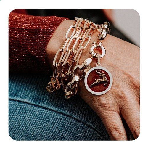 LOLA Rolo Large Bracelet Gold 13mm - Devine 23