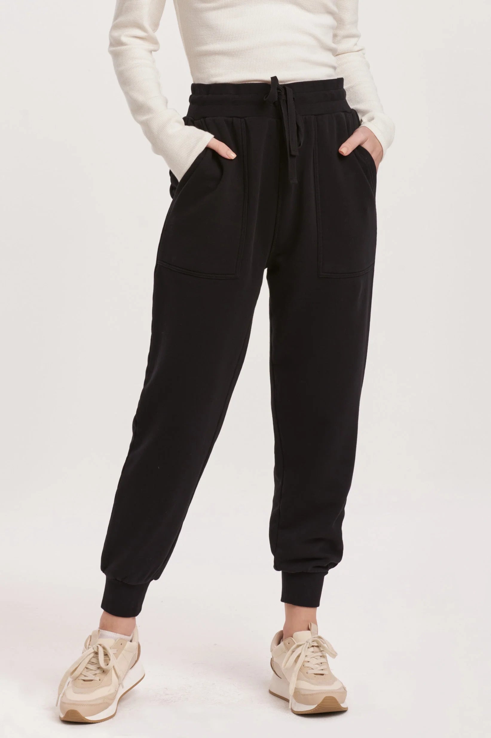 DEAR JOHN HIGH RISE ANKLE JOGGER PANTS - Devine 23