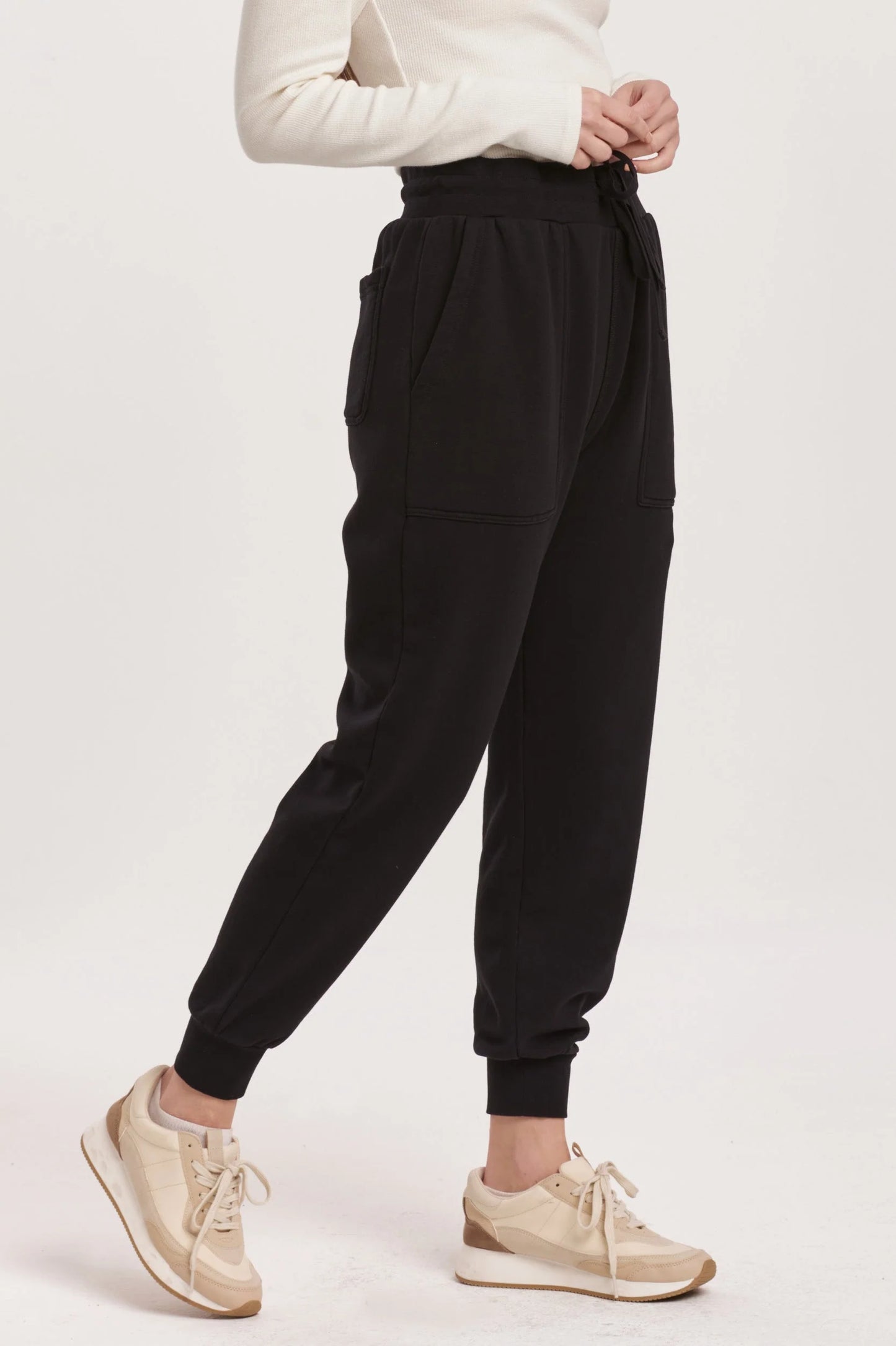 DEAR JOHN HIGH RISE ANKLE JOGGER PANTS - Devine 23