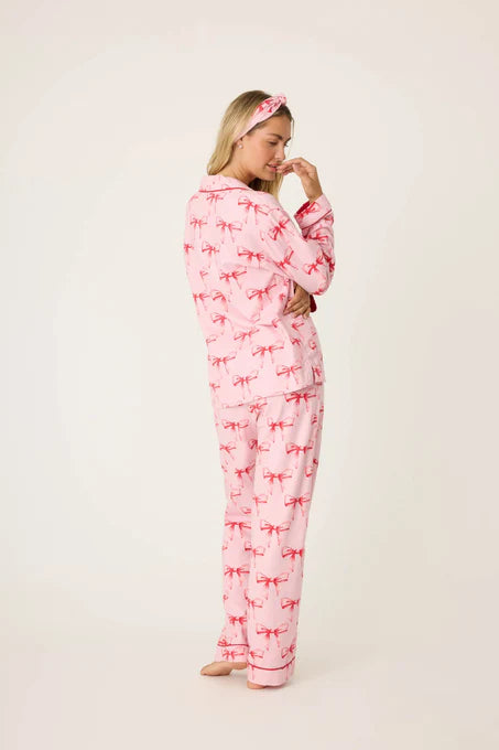 PJ Salvage Have A Koality Holiday Classic Flannel Pajama Set - Candy Pink - Devine 23