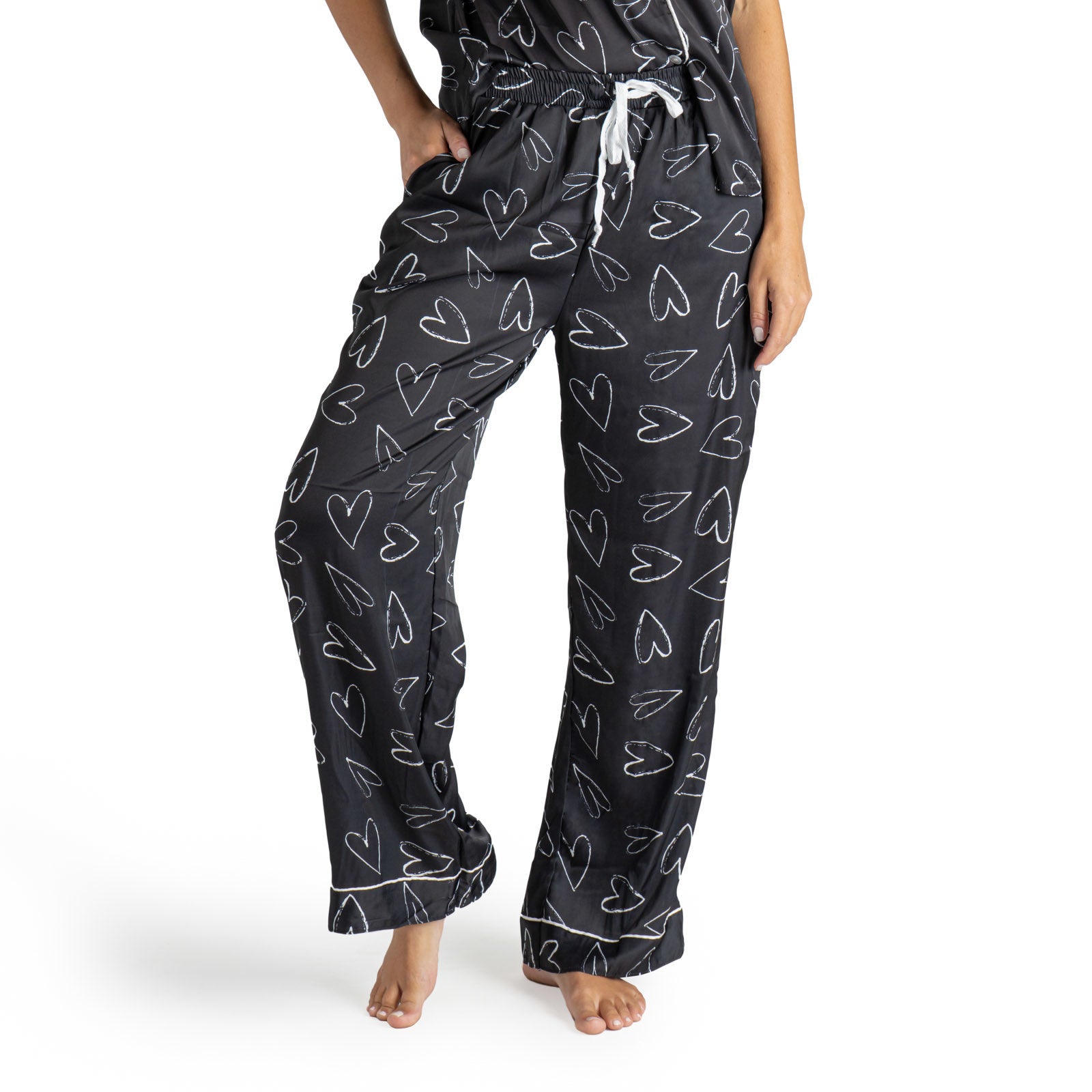 Hello Mello Beauty Sleep Satin Pajama Pants - Devine 23