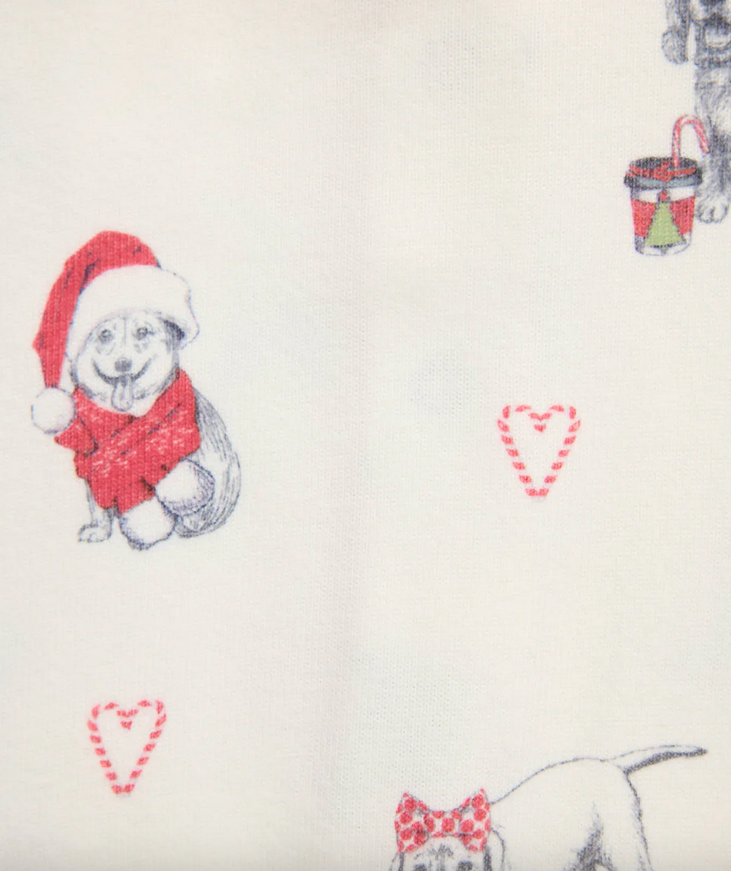 PJ Salvage Candy Cane Lane Butter Jersey PJ - - Romper (12-18 months) - Devine 23