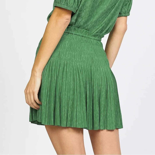 Current Air Anthropologie Jacquard Pleated Mini Skirt - Devine 23
