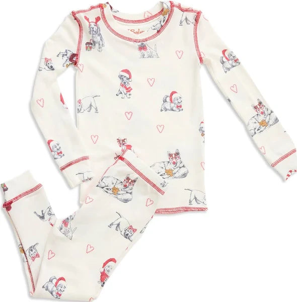 PJ Salvage Candy Cane Lane Butter Jersey PJ Set - Devine 23