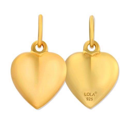 Lola Gold Puffy Heart Pendant - Devine 23