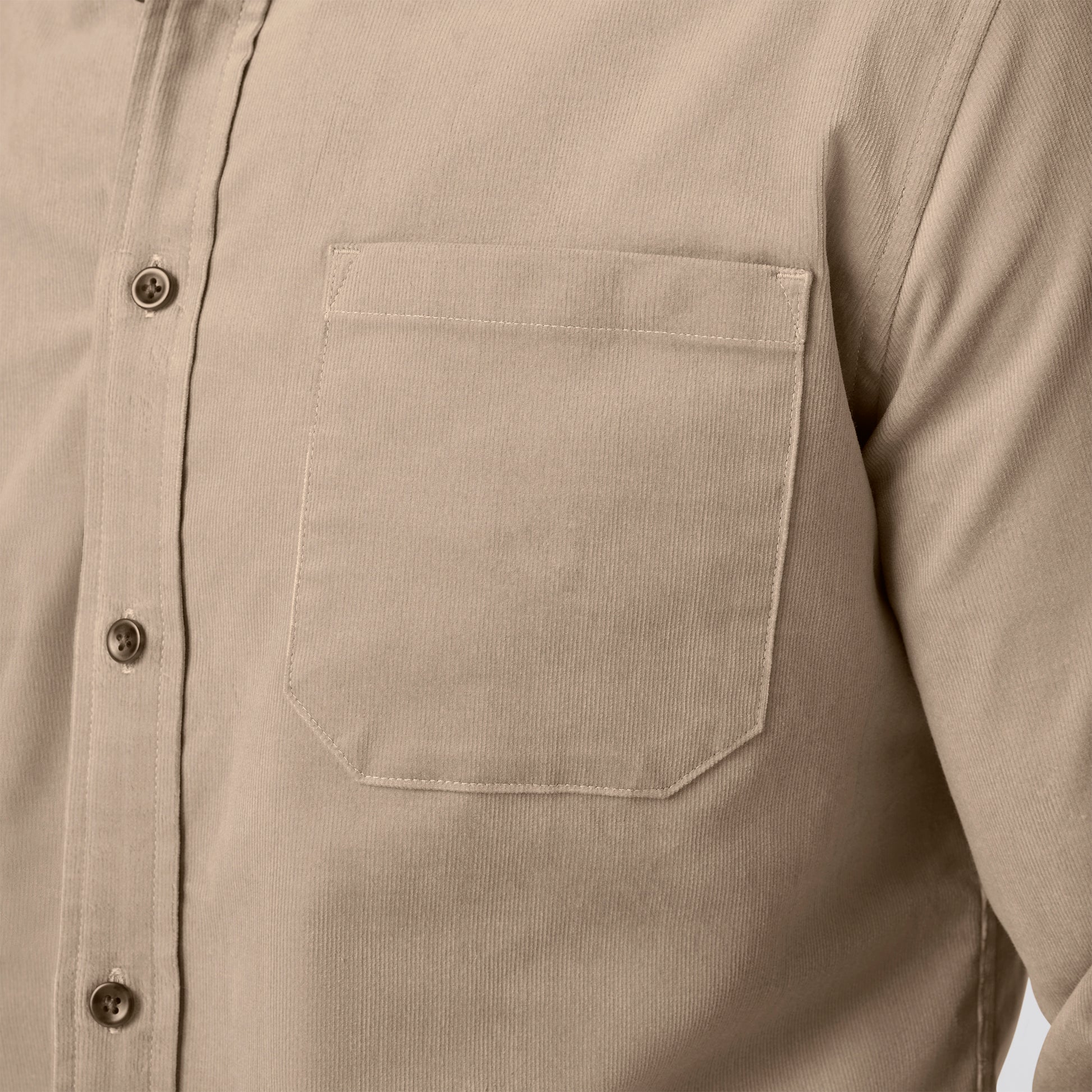 Mizzen+Main Men's Jackson Corduroy Long Sleeve Button Up Shirt - Devine 23