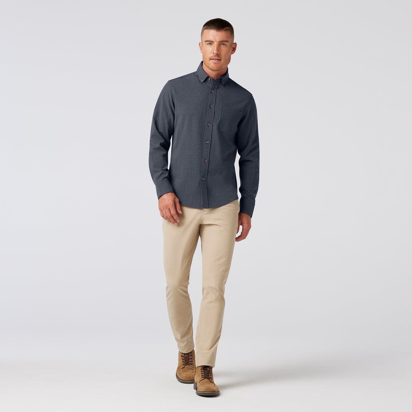 Mizzen+Main Men's City Long Sleeve Flannel Shirt - Devine 23