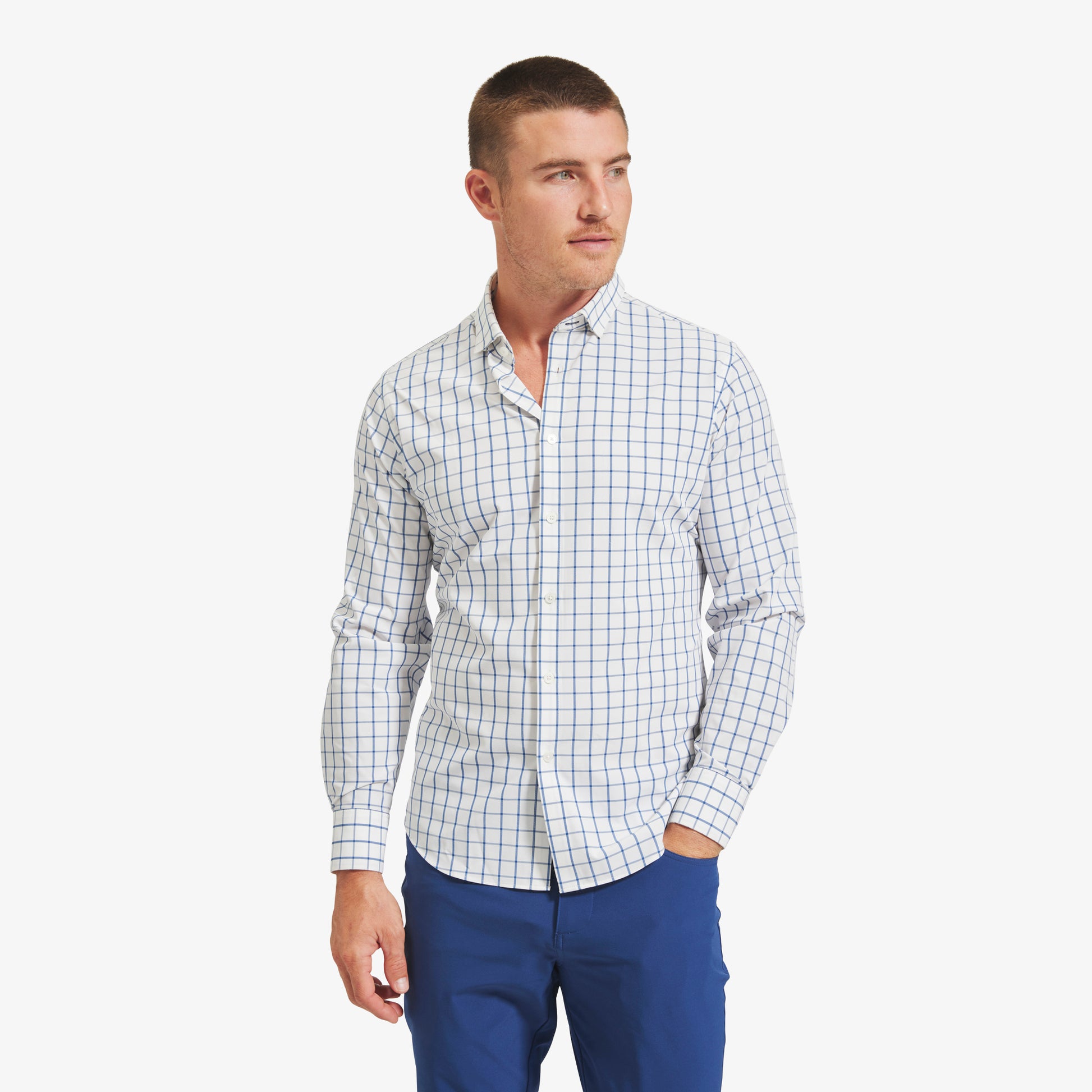 Mizzen+Main Men Leeward No Tuck Dress Shirt - Devine 23