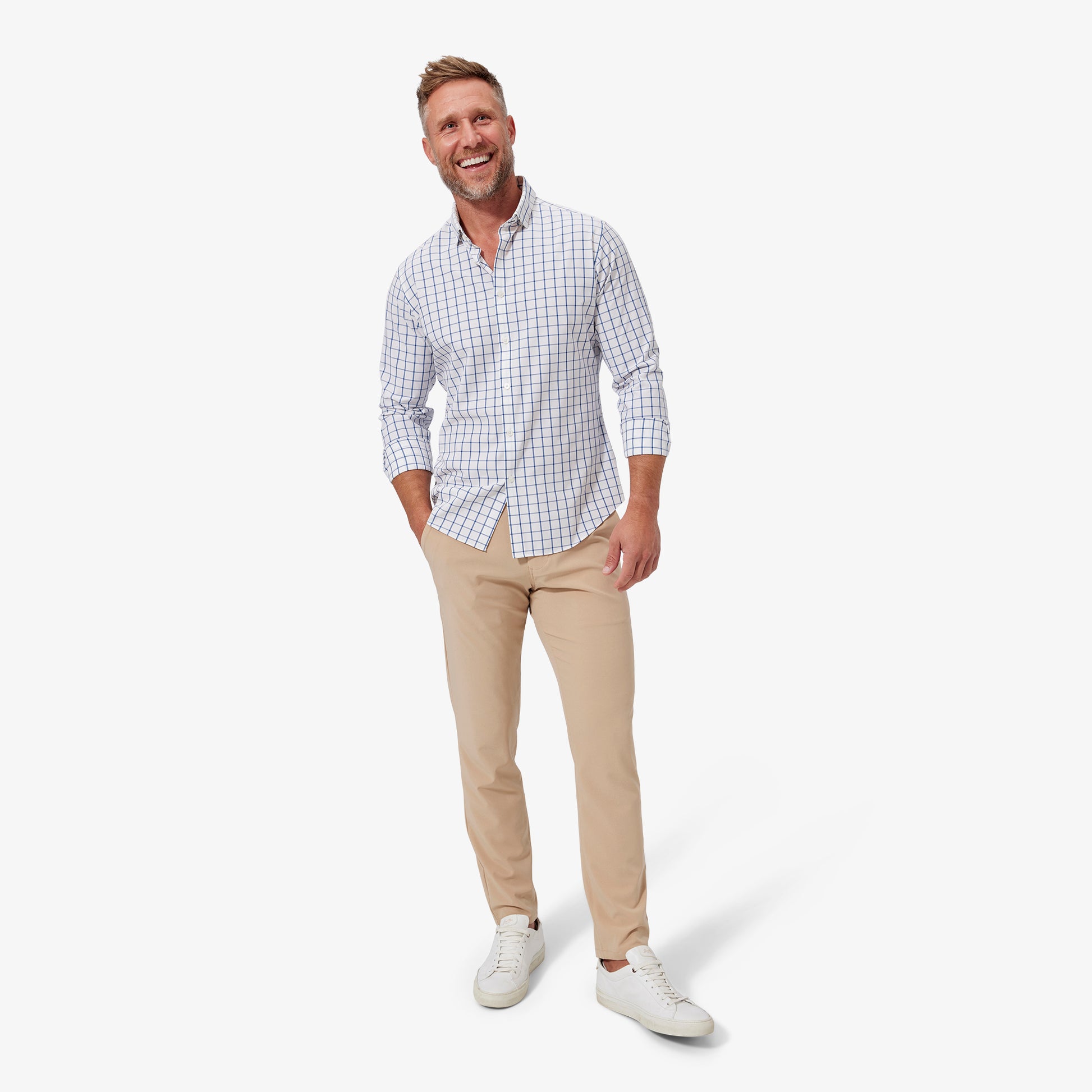 Mizzen+Main Men Leeward No Tuck Dress Shirt - Devine 23