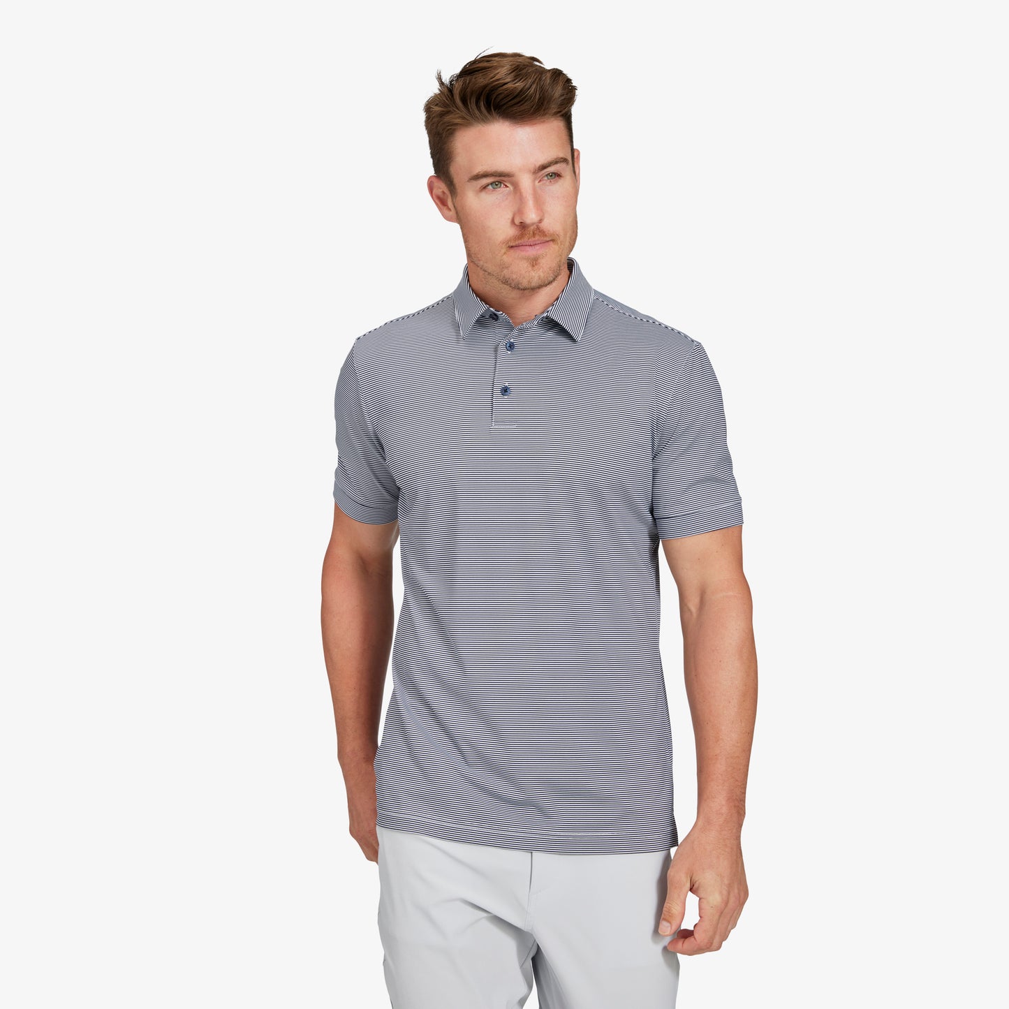 Mizzen+Main Men's Performance Short Sleeve Polo Shirt - Devine 23