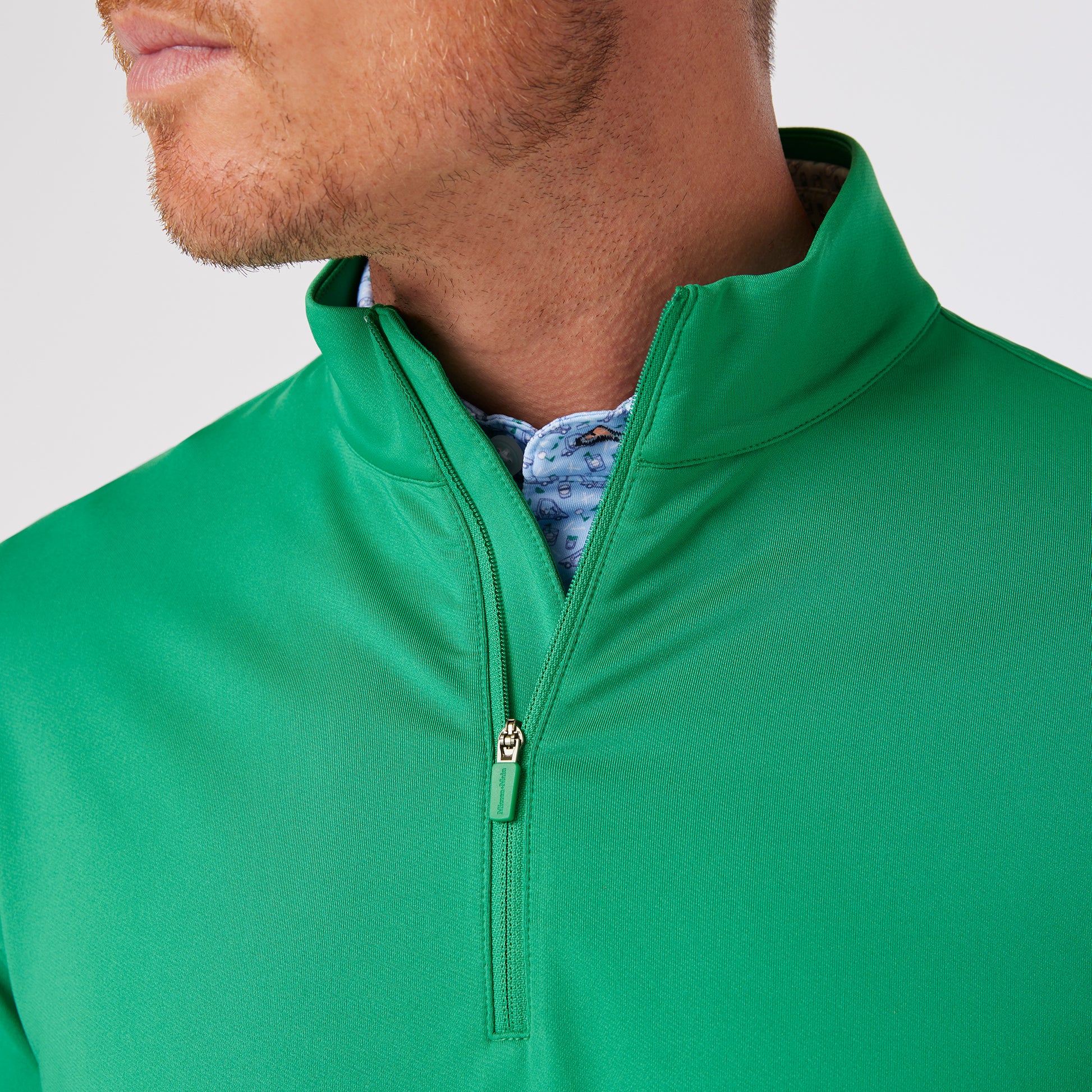 Mizzen+Main Men's Highland Quarter Zip Shirt - Devine 23