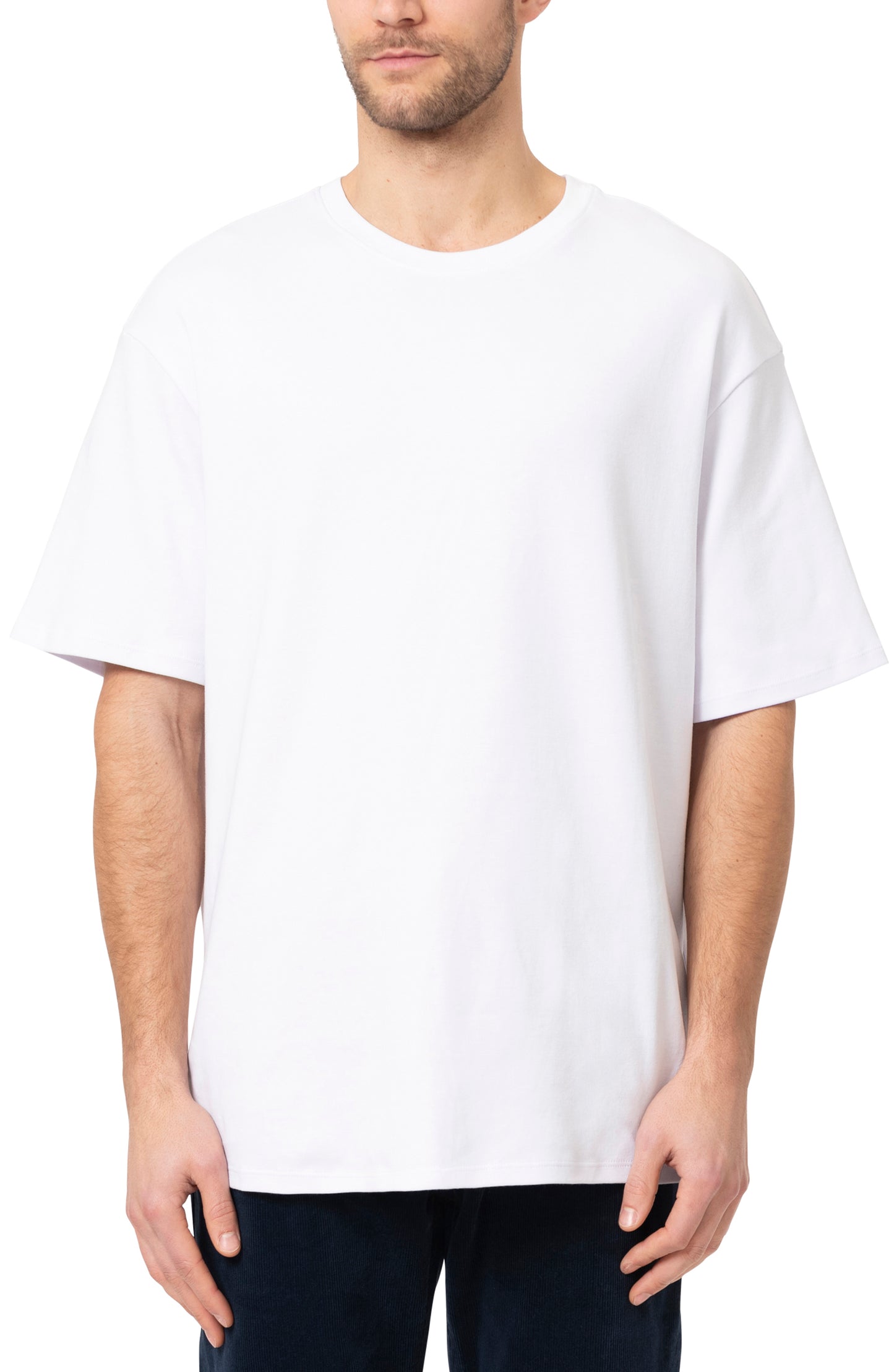 Mavi Men's Short Sleeve Tee shirt White - Loose Fit - Devine 23
