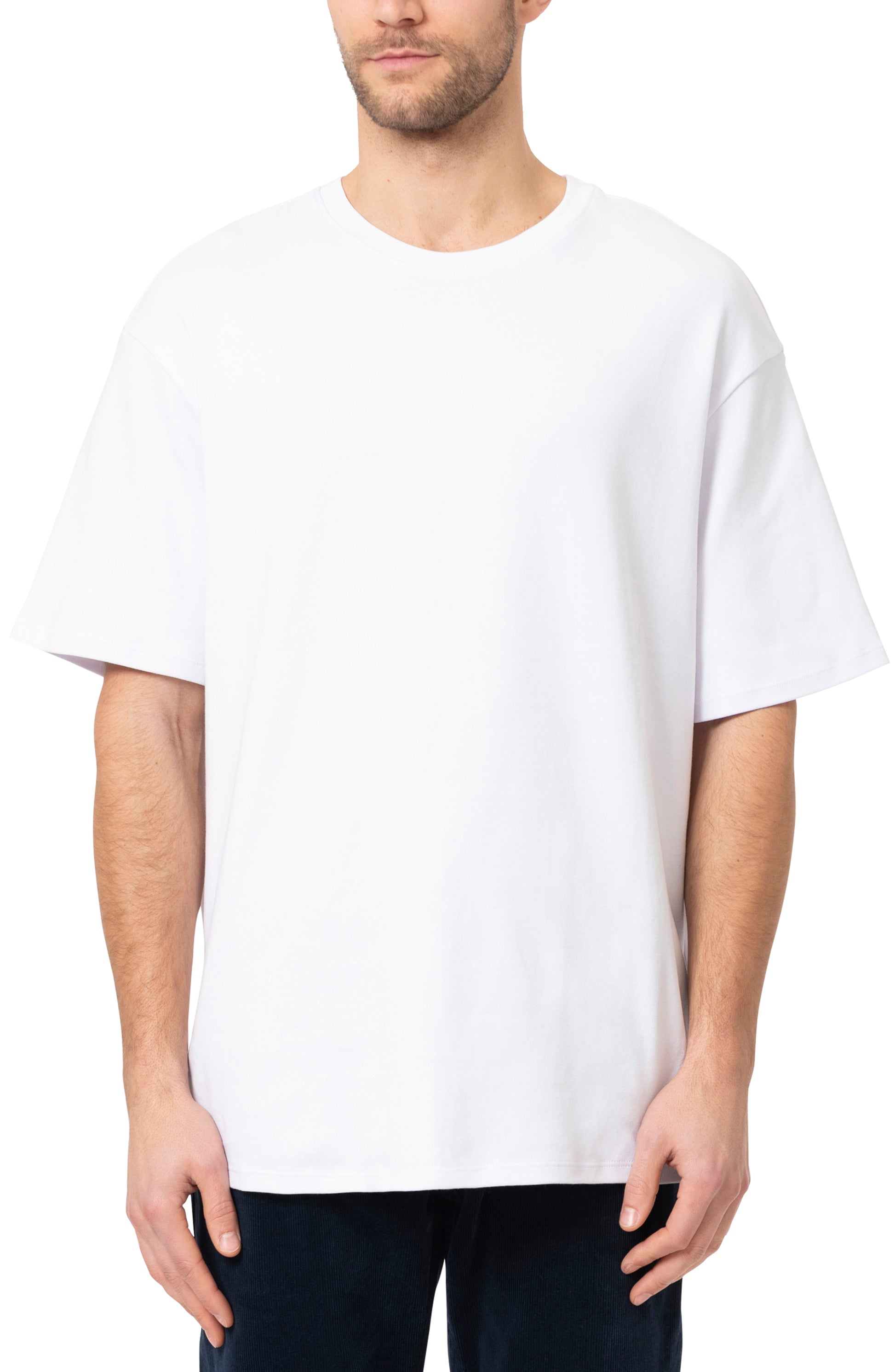 Mavi Men's Short Sleeve Tee shirt White - Loose Fit - Devine 23